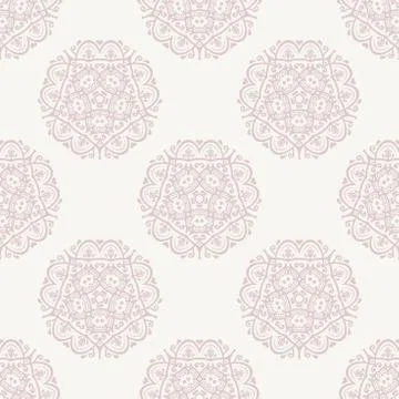 Damask Seamless Vector Pattern Stock Illustration