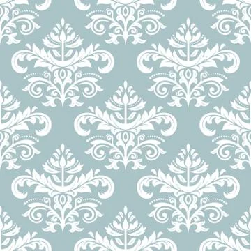 Damask Seamless Vector Pattern Stock Illustration