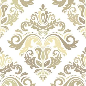 Damask Seamless Vector Pattern Stock Illustration