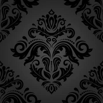 Damask Seamless Vector Pattern Stock Illustration