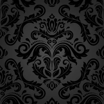 Damask Seamless Vector Pattern Illustrazione stock