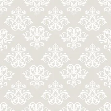 Damask Seamless Vector Pattern Stock Illustration