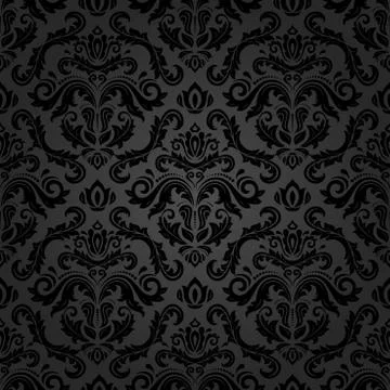 Damask Seamless Vector Pattern Stock Illustration