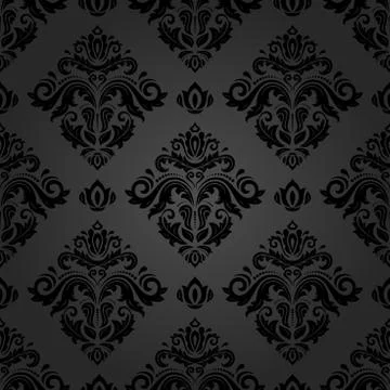 Damask Seamless Vector Pattern Stock Illustration