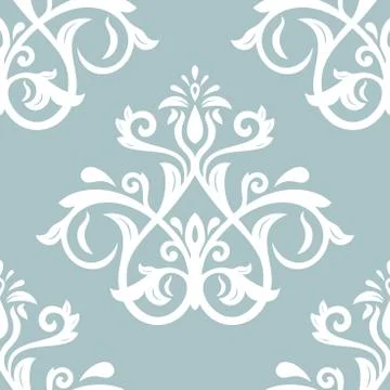 Damask Seamless Vector Pattern 스톡 일러스트