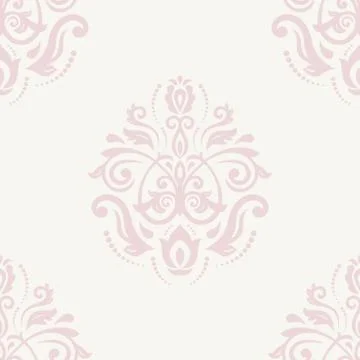 Damask Seamless Vector Pattern Stock Illustration