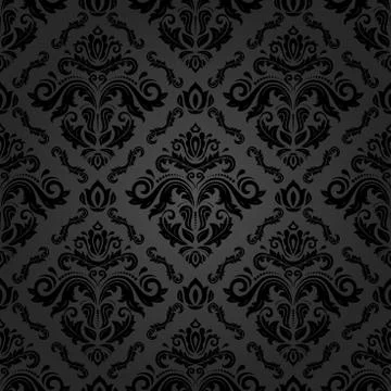 Damask Seamless Vector Pattern Stock Illustration