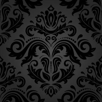 Damask Seamless Vector Pattern Stock Illustration