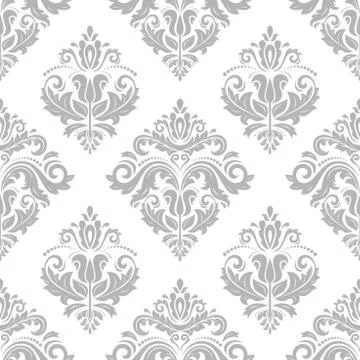 Damask Seamless Vector Pattern Stock Illustration