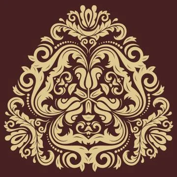 Damask Seamless Vector Pattern 스톡 일러스트