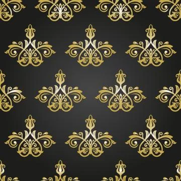 Damask Seamless Vector Pattern Stock Illustration