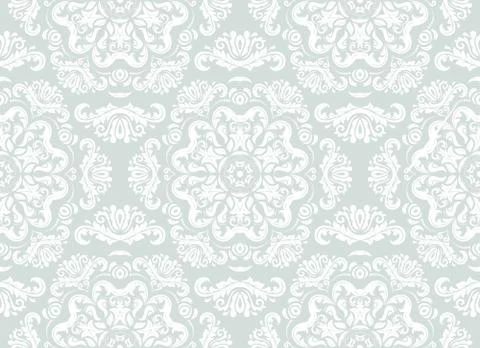 Damask Seamless Vector Pattern Stock Illustration
