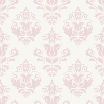 Damask Seamless Vector Pattern Stock Illustration