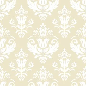 Damask Seamless Vector Pattern Stock Illustration