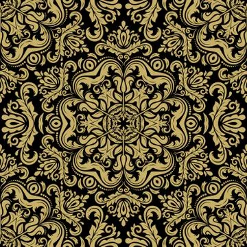 Damask Seamless Vector Pattern Stock Illustration
