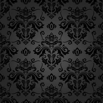 Damask Seamless Vector Pattern Stock Illustration