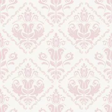 Damask Seamless Vector Pattern Stock Illustration