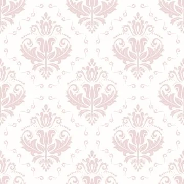 Damask Seamless Vector Pattern 스톡 일러스트