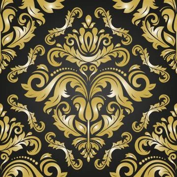 Damask Seamless Vector Pattern Stock Illustration