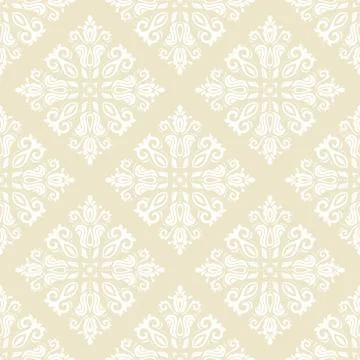 Damask Seamless Vector Pattern Stock Illustration