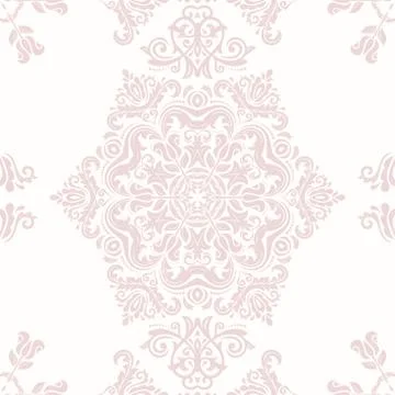 Damask Seamless Vector Pattern Stock Illustration