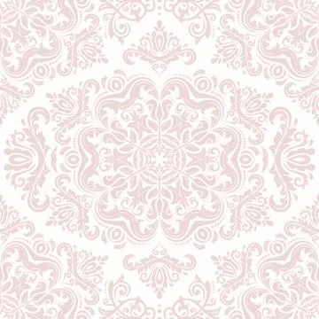 Damask Seamless Vector Pattern 스톡 일러스트
