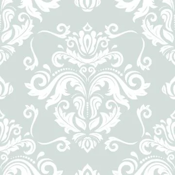 Damask Seamless Vector Pattern Stock Illustration