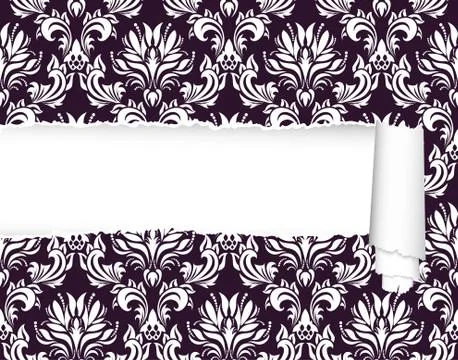 Damask seamless vector pattern 스톡 일러스트
