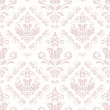 Damask Seamless Vector Pattern 스톡 일러스트