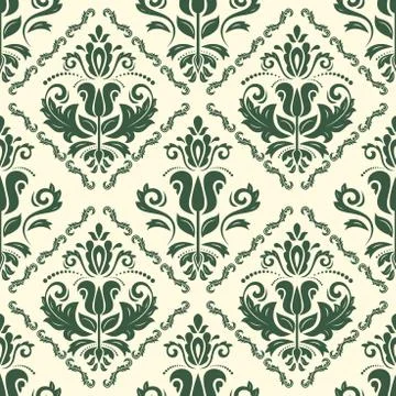 Damask Seamless Vector Pattern Stock Illustration
