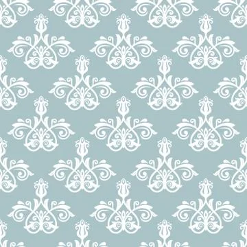 Damask Seamless Vector Pattern Stock Illustration