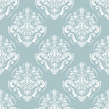 Damask Seamless Vector Pattern Stock Illustration