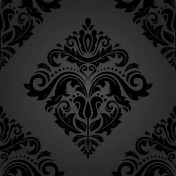 Damask Seamless Vector Pattern Stock Illustration