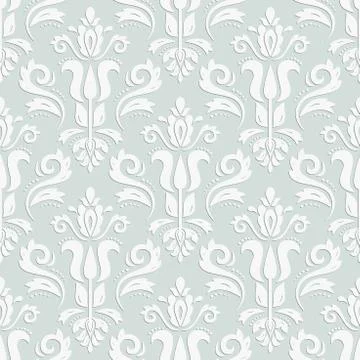 Damask Seamless Vector Pattern Stock Illustration