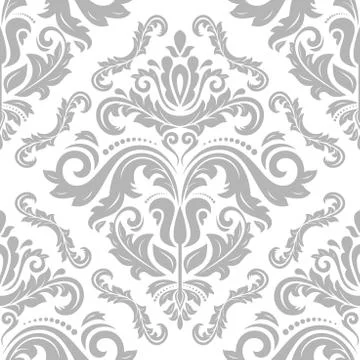Damask Seamless Vector Pattern Stock Illustration