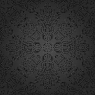 Damask Seamless Vector Pattern 스톡 일러스트