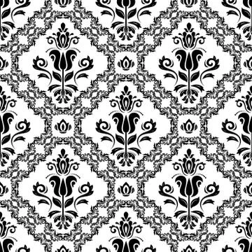 Damask Seamless Vector Pattern Stock Illustration