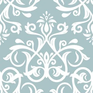Damask Seamless Vector Pattern Stock Illustration