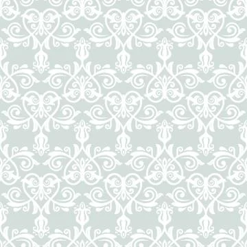 Damask Seamless Vector Pattern Stock Illustration