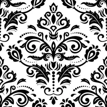 Damask Seamless Vector Pattern Stock Illustration