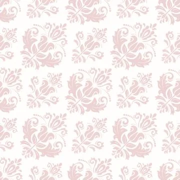 Damask Seamless Vector Pattern Stockillustratie
