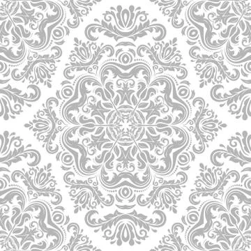 Damask Seamless Vector Pattern Stockillustratie