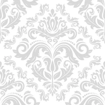 Damask Seamless Vector Pattern Stock Illustration