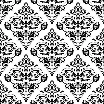 Damask Seamless Vector Pattern Stock Illustration