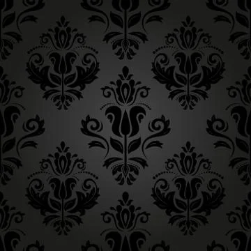 Damask Seamless Vector Pattern. Orient Background Stock Illustration