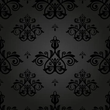Damask Seamless Vector Pattern. Orient Background Stock Illustration