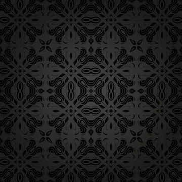 Damask Seamless Vector Pattern. Orient Background Stock Illustration