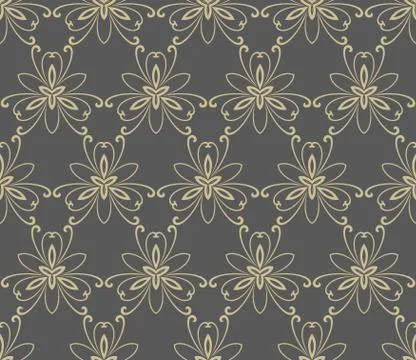 Damask Seamless Vector Pattern. Orient Background 스톡 일러스트