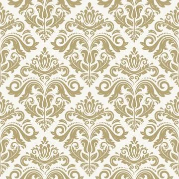 Damask Seamless Vector Pattern. Orient Background 스톡 일러스트