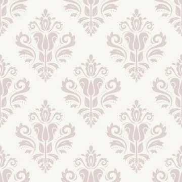 Damask Seamless Vector Pattern. Orient Background Stock Illustration
